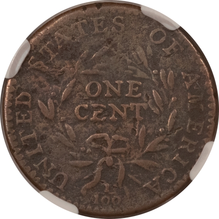 Flowing Hair Large Cents 1794 LIBERTY CAP FLOWING HAIR LARGE CENT HEAD OF 1795, S-55 NGC FINE DET DAMAGED