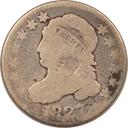 Capped Bust Dimes 1827 CAPPED BUST DIME – CIRCULATED!