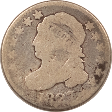 U.S. Uncertified Coins 1827 CAPPED BUST DIME – CIRCULATED!