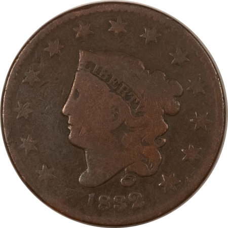 Coronet Head Large Cents 1832 CORONET HEAD LARGE CENT – CIRCULATED