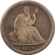 Liberty Seated Dimes 1837 LARGE DATE LIBERTY SEATED DIME – CIRCULATED, VERY LOW GRADE BUT HONEST!