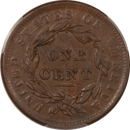 Coronet Head Large Cents 1838 CORONET HEAD LARGE CENT – PCGS AU-50, LOOKS UNC & PREMIUM QUALITY!