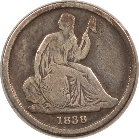 New Store Items 1838-O LIBERTY SEATED DIME – PLEASING CIRCULATED EXAMPLE!