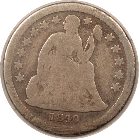 New Store Items 1840 WITH DRAPERY LIBERTY SEATED DIME – CIRCULATED!
