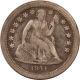 Liberty Seated Dimes 1841, 1843 LIBERTY SEATED DIMES, LOT OF 2 – CIRCULATED!