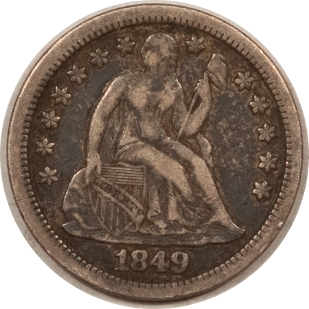 New Store Items 1849 LIBERTY SEATED DIME – HIGH GRADE CIRCULATED EXAMPLE!