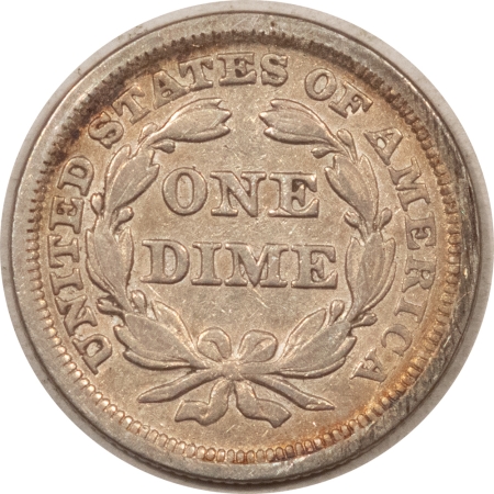 Liberty Seated Dimes 1852 LIBERTY SEATED DIME- EXTRA-FINE, WITH MINOR REV RIM DAMAGE