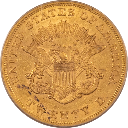 $20 1852 TYPE 1 $20 LIBERTY GOLD DOUBLE EAGLE – PCGS XF-45