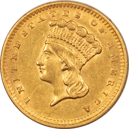 $1 1856 SLANTED 5 $1 GOLD DOLLAR – HIGH GRADE EXAMPLE!
