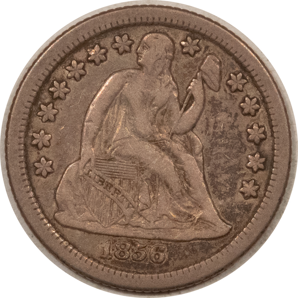 1856-O LIBERTY SEATED DIME - PLEASING CIRCULATED EXAMPLE, TOUGH!