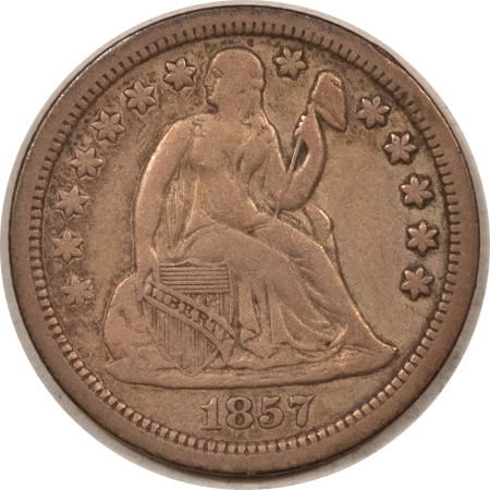 Liberty Seated Dimes 1857 LIBERTY SEATED DIME – HIGH GRADE CIRCULATED EXAMPLE
