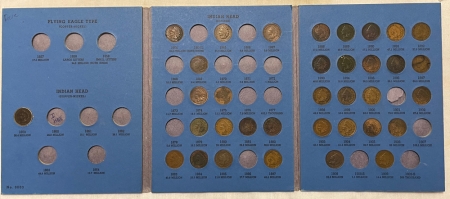 Indian 1859-1909 35 COIN PARTIAL INDIAN COIN SET, 1859,1867,1869 & MORE, MOST LOW GRADE