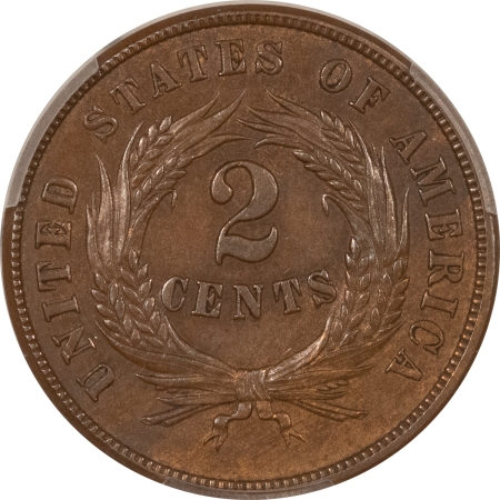 New Certified Coins 1869 TWO CENT PIECE – PCGS AU-58, PREMIUM QUALITY!