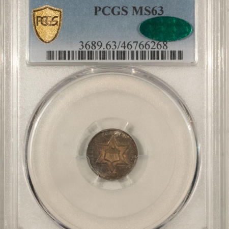 New Store Items 1869/’8′ THREE CENT SILVER – PCGS MS-63, CAC APPROVED! RARE DATE, 4,500 MINTAGE!