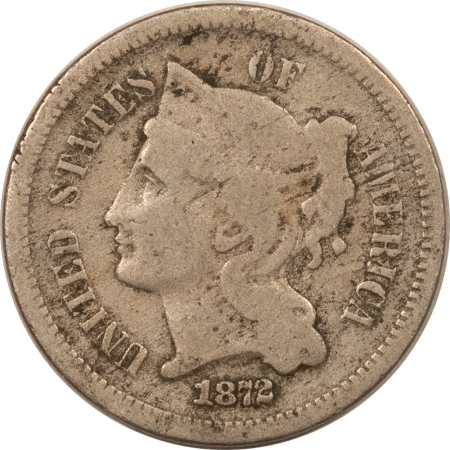 New Store Items 1872 THREE CENT NICKEL – PLEASING CIRCULATED EXAMPLE!