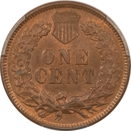 Indian 1874 INDIAN CENT – PCGS MS-62 BN, LOOKS 63+, PREMIUM QUALITY!