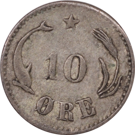 New Store Items 1874-H DENMARK 10 ORE KM #795.1 – HIGH GRADE CIRCULATED EXAMPLE!