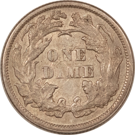 Liberty Seated Dimes 1875 LIBERTY SEATED DIME – ABOUT UNCIRCULATED WITH REVERSE SCRATCHES!