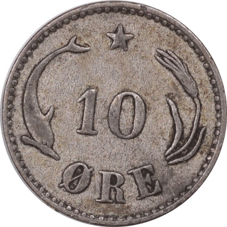 New Store Items 1875-H DENMARK 10 ORE KM #795.1 – HIGH GRADE EXAMPLE!