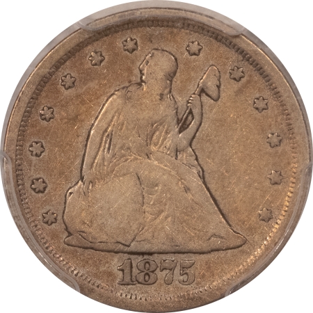New Certified Coins 1875-S TWENTY CENT PIECE – PCGS F-15