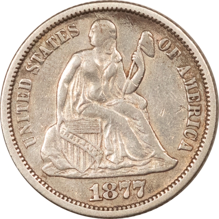 Liberty Seated Dimes 1877 SEATED LIBERTY DIME – HIGH GRADE EXAMPLE!