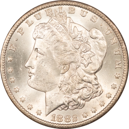 Morgan Dollars 1882-CC MORGAN DOLLAR – NICE BRILLIANT UNCIRCULATED! CARSON CITY!