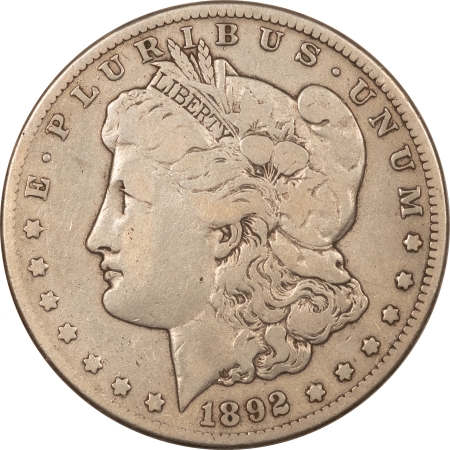 Morgan Dollars 1892-CC MORGAN DOLLAR – CIRCULATED, CARSON CITY!