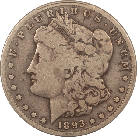 CAC Approved Coins 1893-S MORGAN DOLLAR – PCGS VG-10, PERFECT LOOK & CAC APPROVED KEY-DATE!