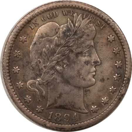 Barber Quarters 1894-O BARBER QUARTER – XF BUT WITH ENVIRONMENTAL DAMAGE ON OBVERSE!