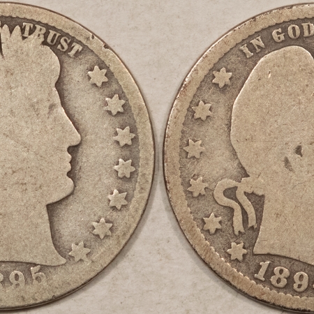 New Store Items 1894-S, 1895-O BARBER QUARTERS LOT OF 2 – CIRCULATED!