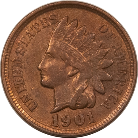 Indian 1901 INDIAN CENT – HIGH GRADE EXAMPLE BUT CLEANED!