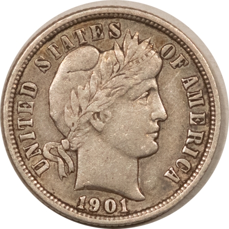 New Store Items 1901-O BARBER DIME – HIGH GRADE EXAMPLE, WITH AN OLD REVERSE SCRATCH!