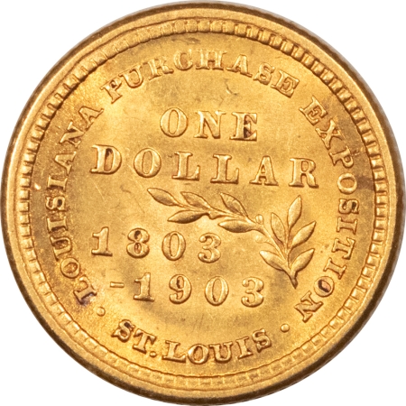 Gold 1903 $1 MCKINLEY GOLD COMMEMORATIVE DOLLAR – HIGH GRADE NEARLY UNC LOOKS CHOICE!