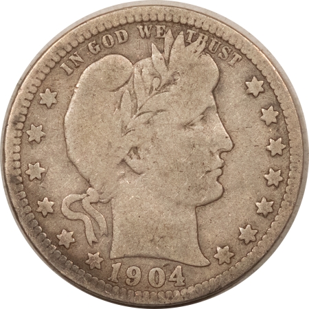 New Store Items 1904-O BARBER QUARTER – PLEASING CIRCULATED EXAMPLE!