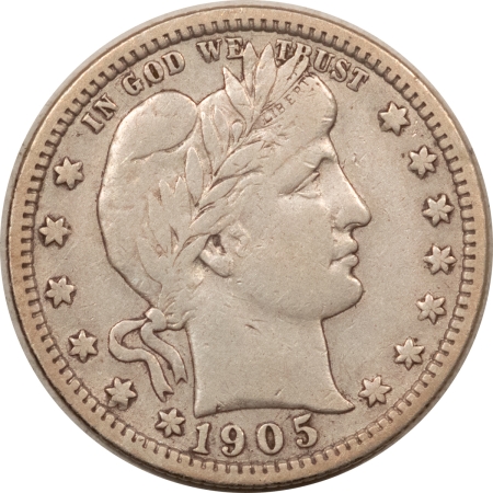New Store Items 1905 BARBER QUARTER – VERY FINE DETAILS, CLEANED!