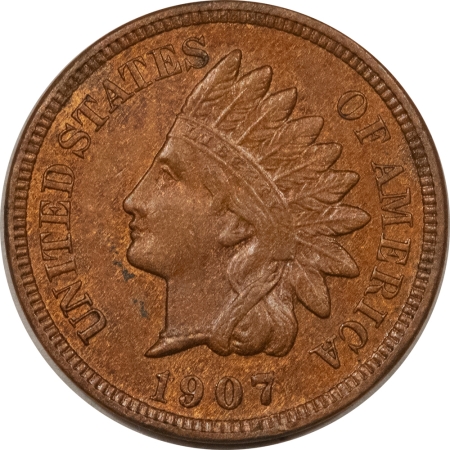 Indian 1907 INDIAN CENT – NICE BROWN UNCIRCULATED!