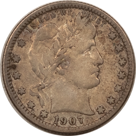Barber Quarters 1907-O BARBER QUARTER – PLEASING CIRCULATED EXAMPLE! STRONG LIBERTY!
