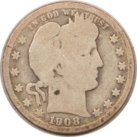 New Store Items 1908-S BARBER QUARTER – CIRCULATED!