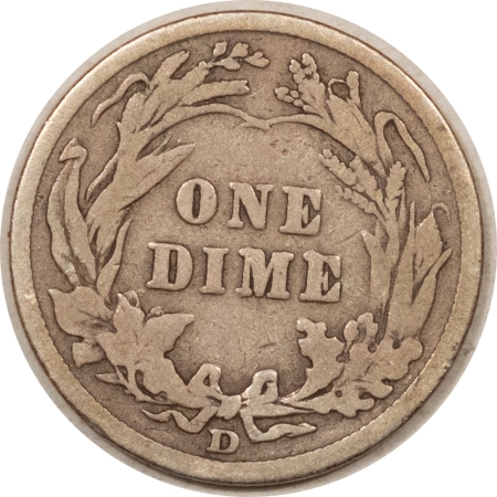Barber Dimes 1909-D BARBER DIME – PLEASING CIRCULATED EXAMPLE!