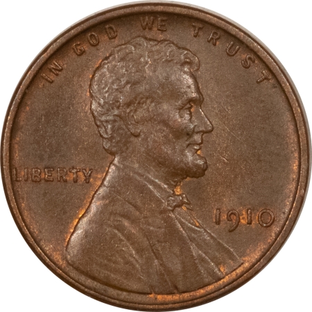 New Store Items 1910 LINCOLN CENT – UNCIRCULATED, VERY CHOICE! BROWN WITH HINTS OF RED!