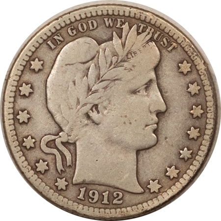 New Store Items 1912-S BARBER QUARTER – PLEASING CIRCULATED EXAMPLE!