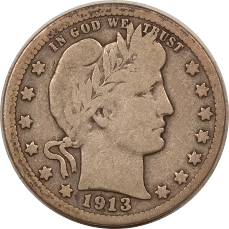 New Store Items 1913 BARBER QUARTER – PLEASING CIRCULATED EXAMPLE!