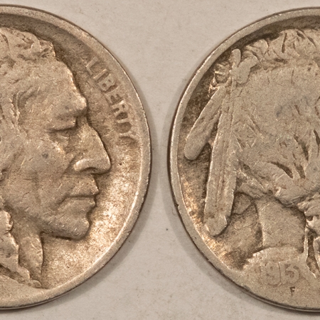 Buffalo Nickels 1913 TY I BUFFALO NICKELS, LOT OF 2 – PLEASING CIRCULATED EXAMPLES!
