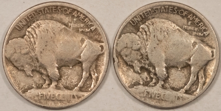 Buffalo Nickels 1913 TY I BUFFALO NICKELS, LOT OF 2 – PLEASING CIRCULATED EXAMPLES!