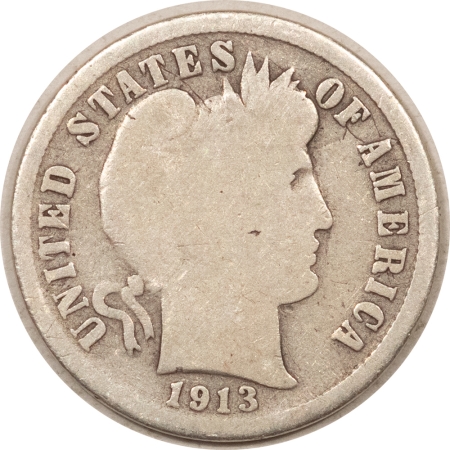 Barber Dimes 1913-S BARBER DIME – PLEASING CIRCULATED EXAMPLE!
