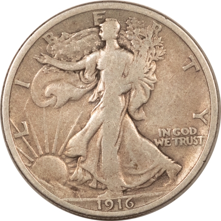 New Store Items 1916 WALKING LIBERTY HALF DOLLAR – PLEASING CIRCULATED EXAMPLE! STRONG DETAILS!