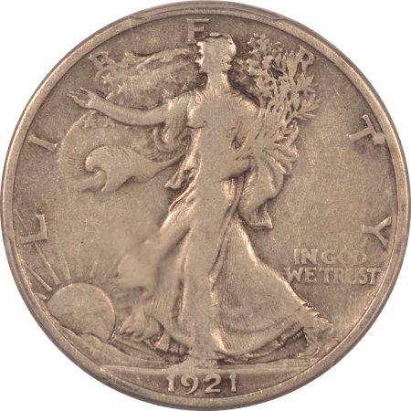 New Certified Coins 1921-S WALKING LIBERTY HALF DOLLAR – PCGS VF-25, NICE ORIGINAL, KEY-DATE!