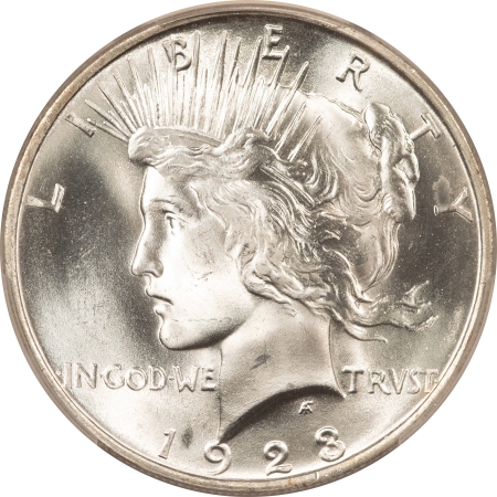 New Certified Coins 1923 PEACE DOLLAR – PCGS MS-66, BLAST WHITE & LUSTROUS!