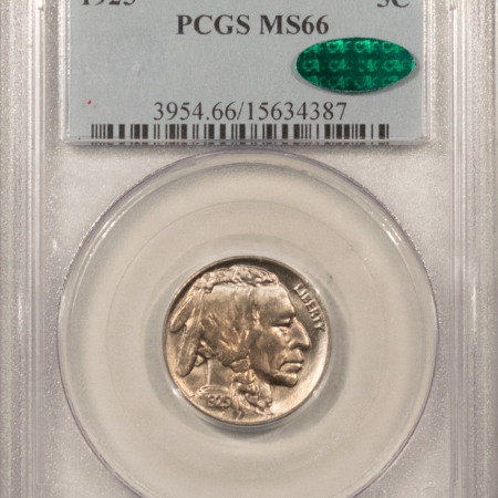 New Store Items 1925 BUFFALO NICKEL – PCGS MS-66, PREMIUM QUALITY! A HEADLIGHT! CAC APPROVED!