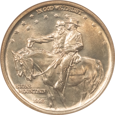 New Certified Coins 1925 STONE MOUNTAIN COMMEMORATIVE HALF DOLLAR – NGC MS-65, FRESH FLASHY GEM!